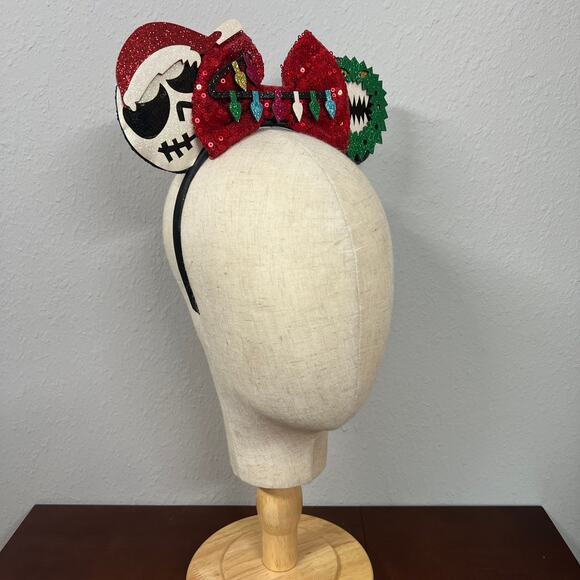 🎄 Sandy Claws Minnie Ears | The Nightmare Before Christmas-Inspired Mouse Ears - Picture 5 of 5